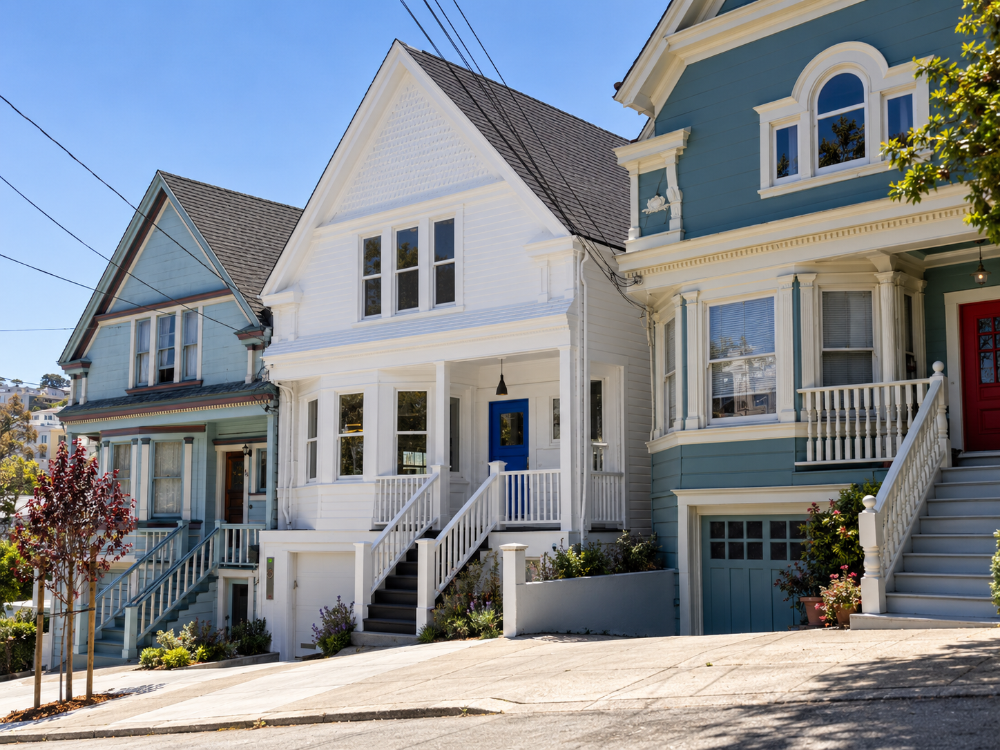 Victorian Homes on a Sunny Hill