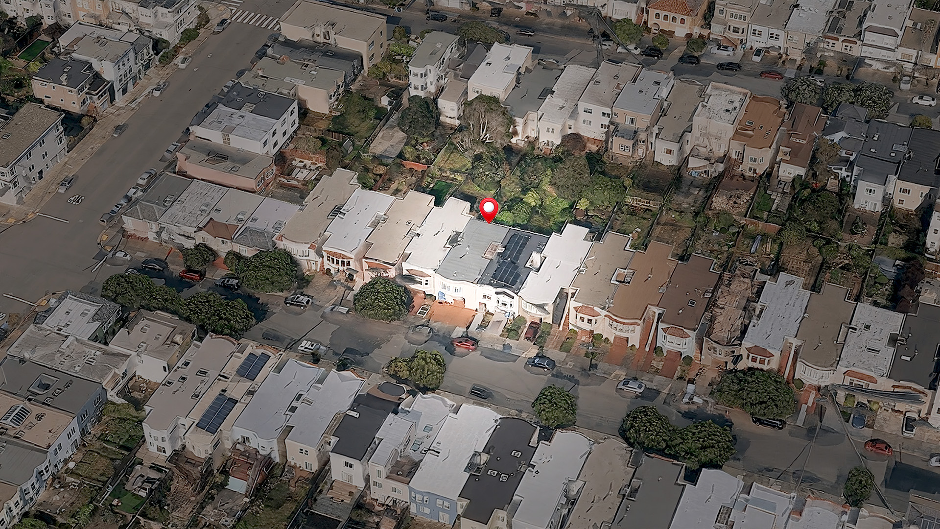 Areal view of 1334 28th Ave, San Francisco, CA 94122