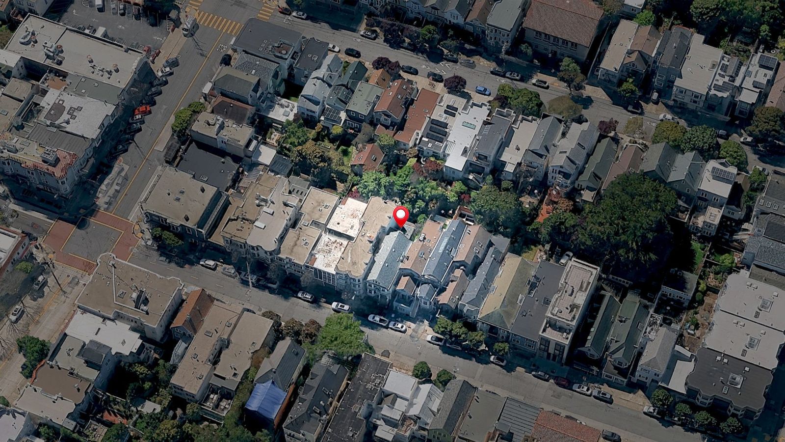 Aerial view of 4139 24th Street, San Francisco, CA 94114