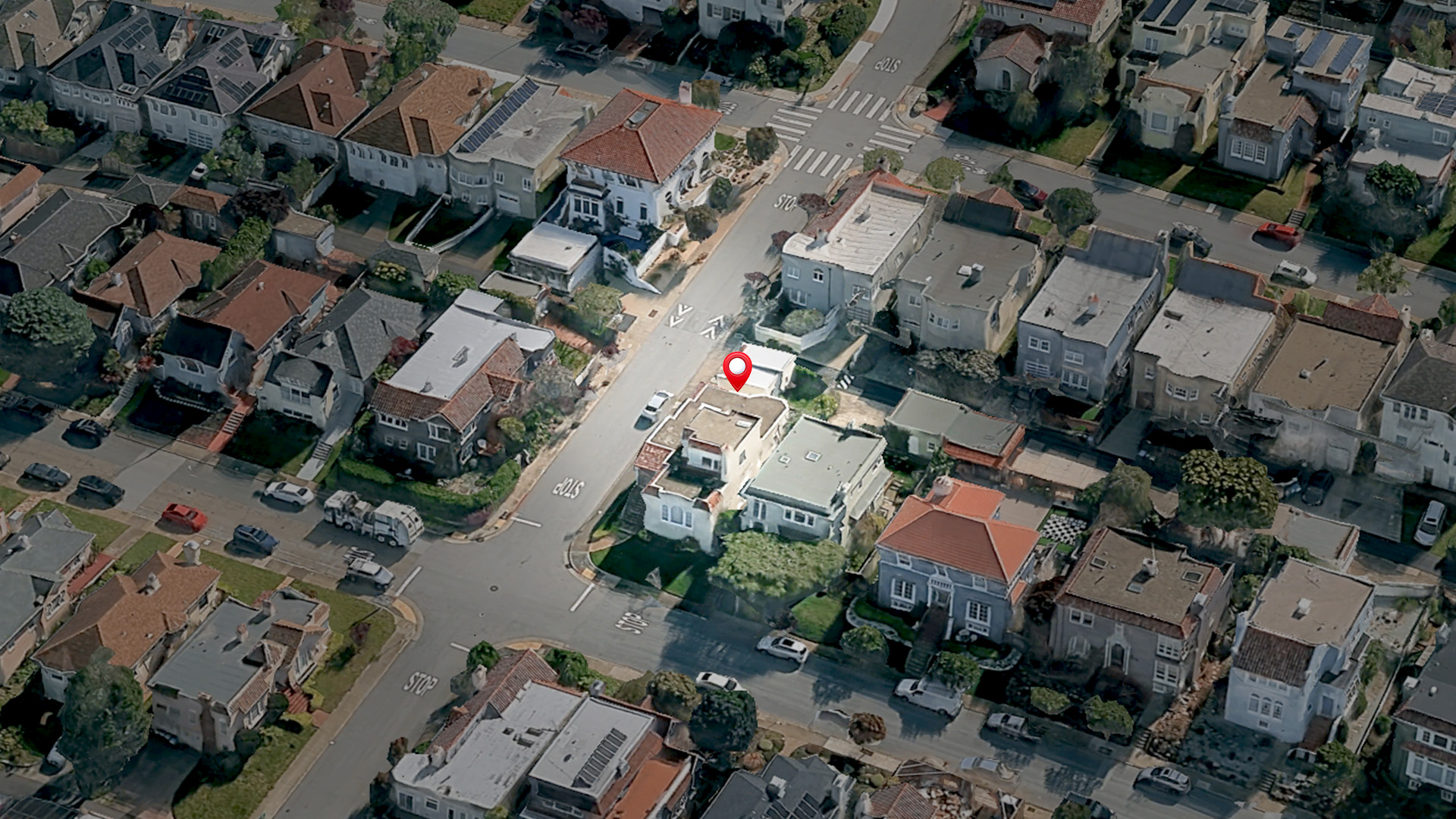 Aerial view of 301 Santa Ana Ave, San Francisco, CA 94127