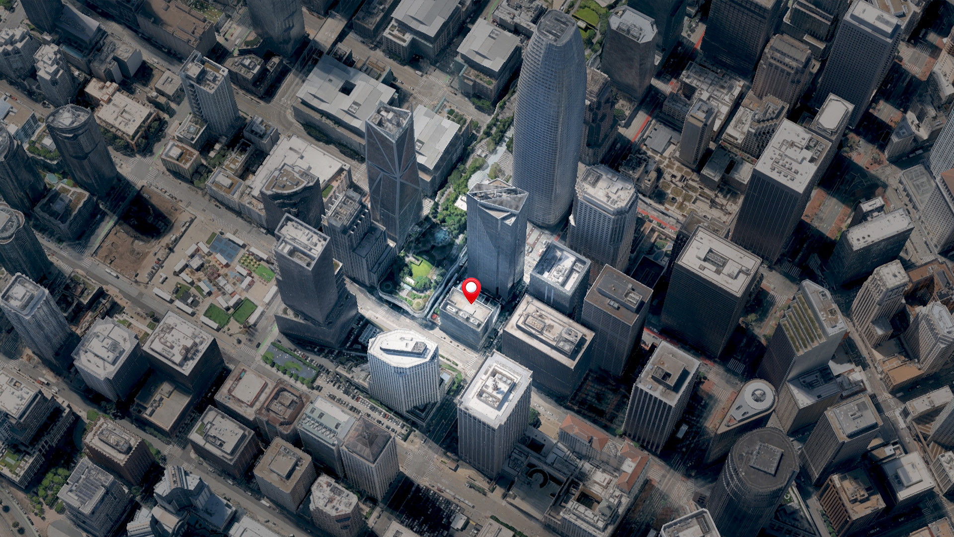 Aerial view of 301 Mission St #35C, San Francisco, CA 94105