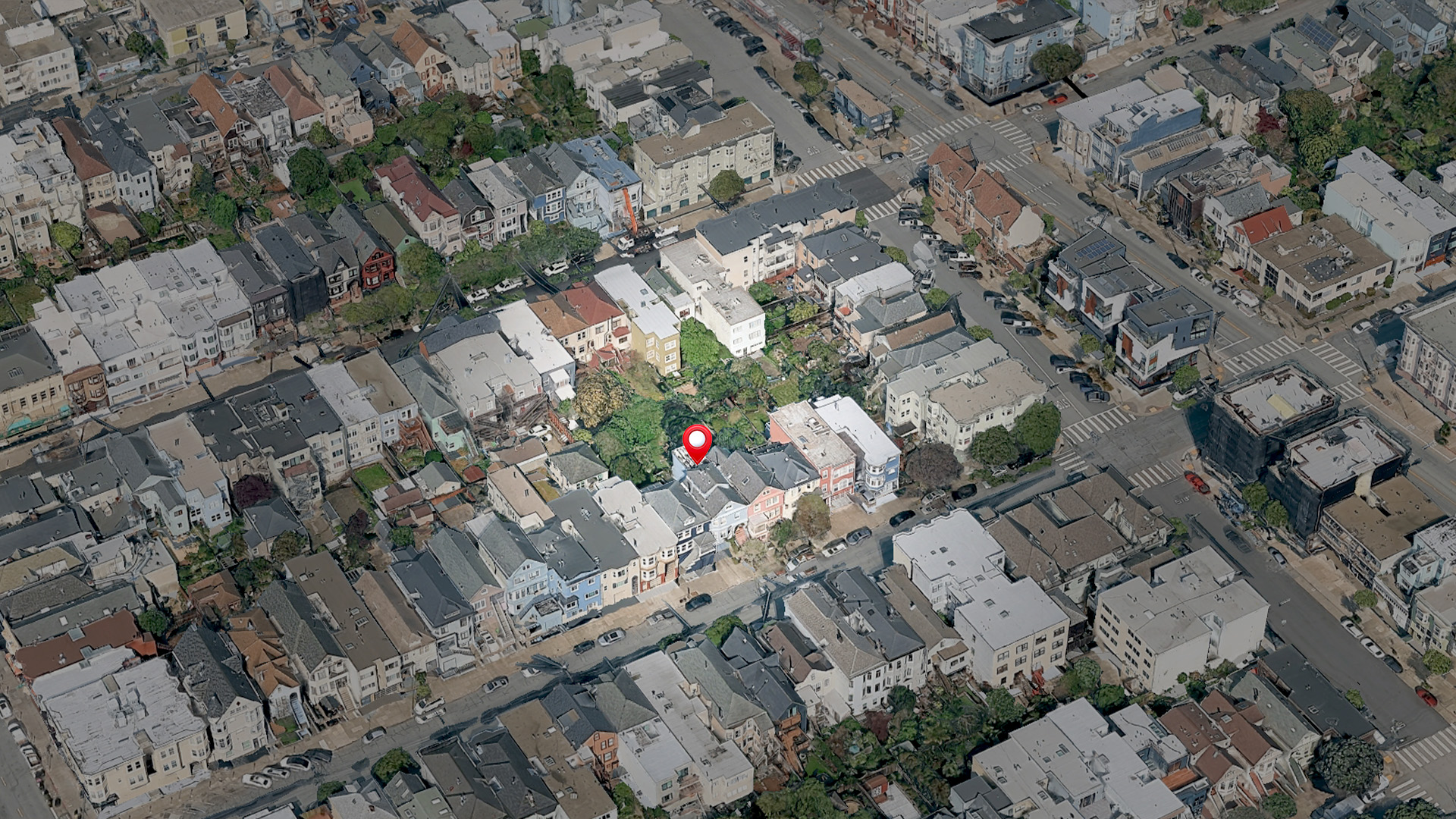 Aerial view of 219 4th Ave, San Francisco, CA 94118