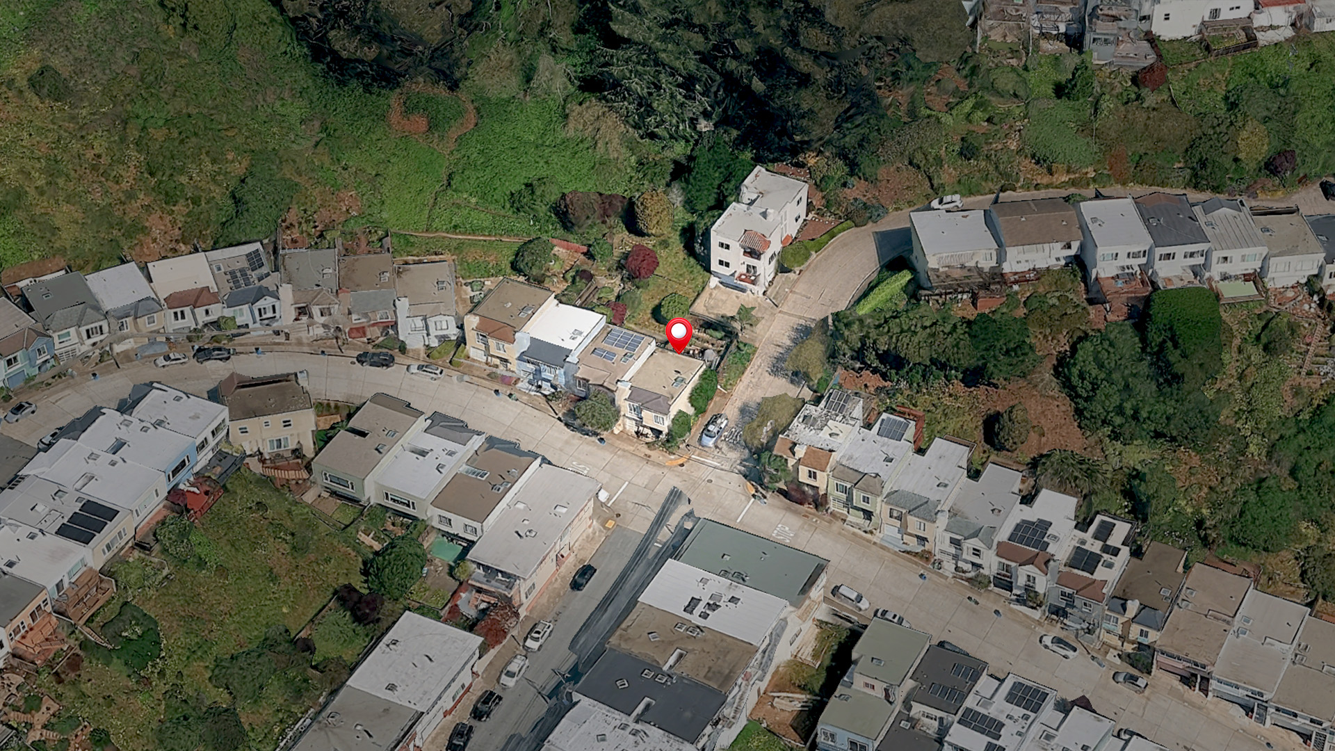 Aerial view of 300 Los Palmos Dr, San Francisco, CA 94127-2316
