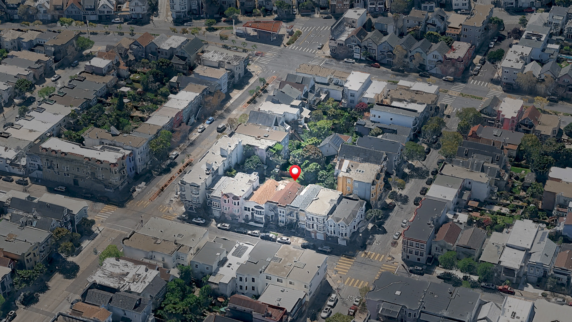 Aerial view of 2967-2969 26th St