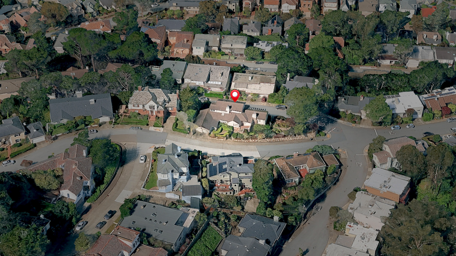 Aerial view of 210 Lansdale Ave, San Francisco, CA 94127