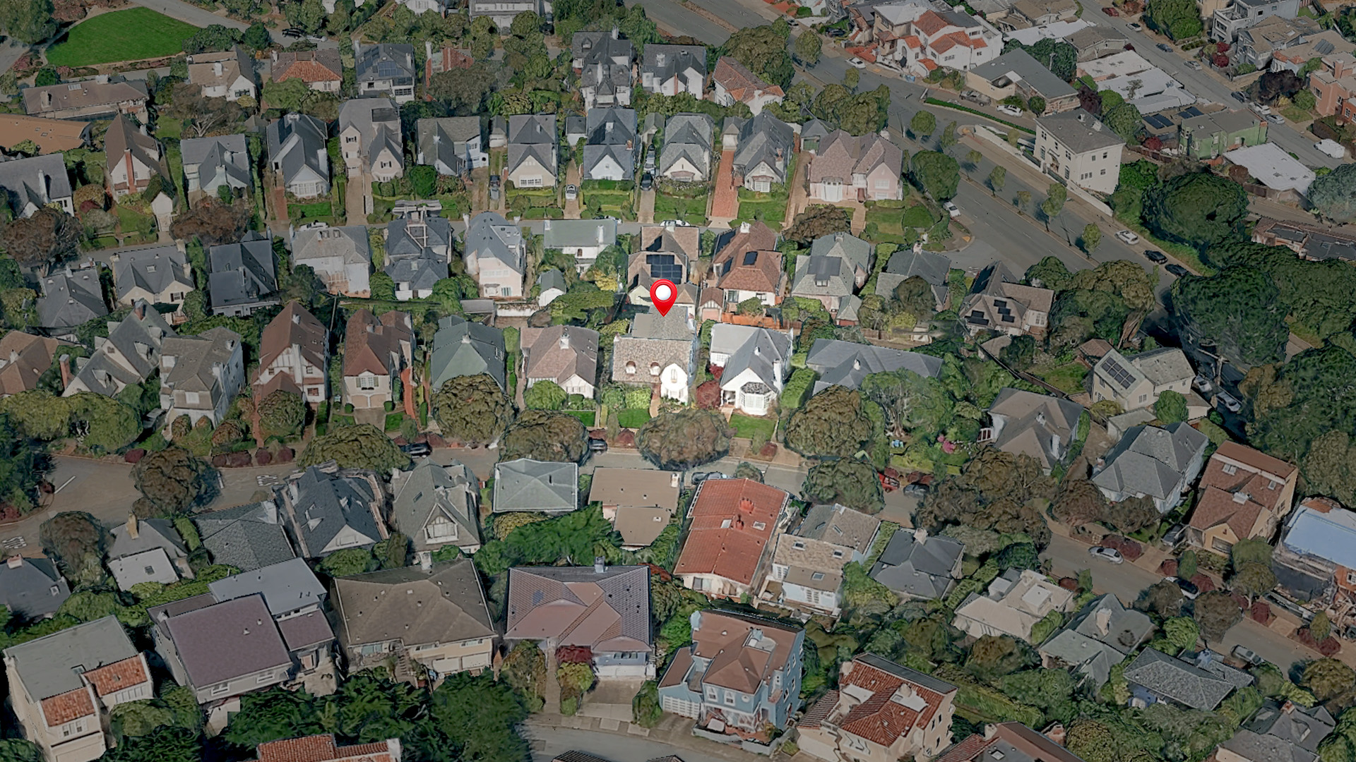 Aerial view of 70 San Pablo Ave, San Francisco, CA 94127